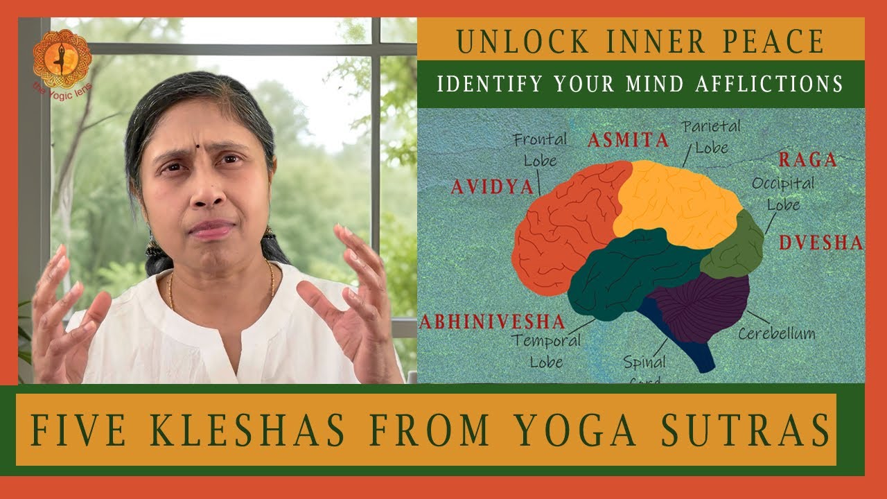 Unlock Inner Peace by understanding 5 Kleshas from Yoga Sutras of Patanjali.