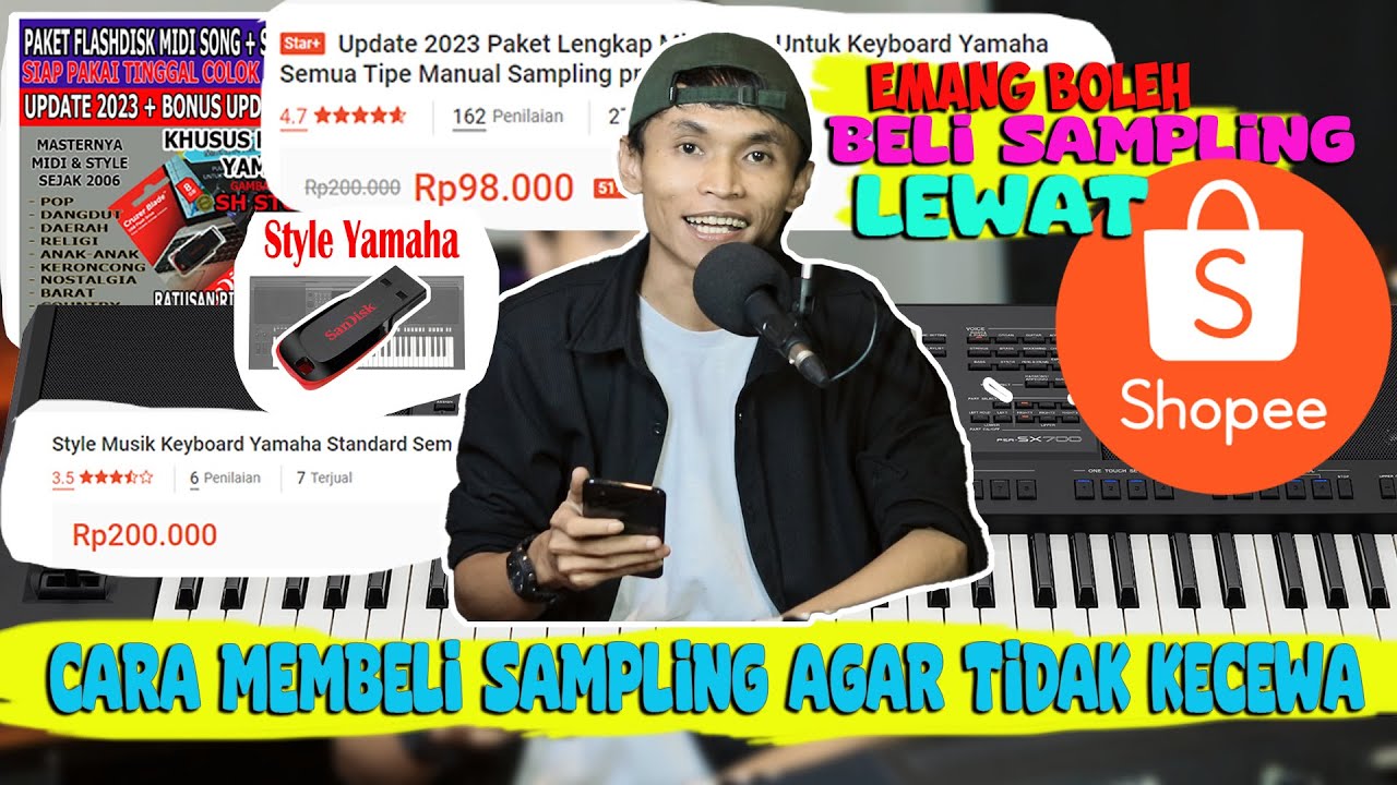 EMANG BOLEH BELI SAMPLING STYLE DI SHOPEE ? - CARA MEMBELI SAMPLING KEYBOARD AGAR TIDAK KETIPU