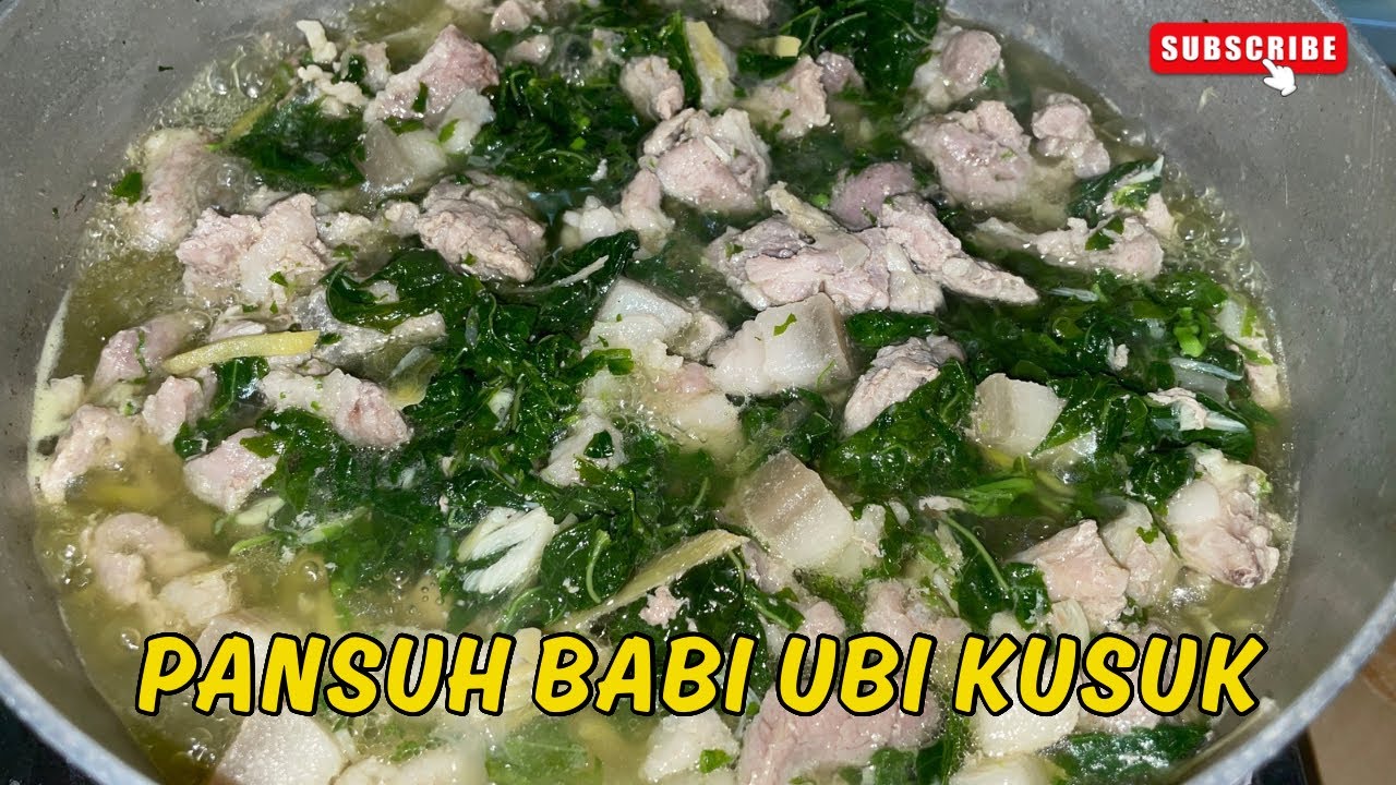 🔴 💯% NYAMAI LAUK PANSUH BABI DAUN UBI KUSUK