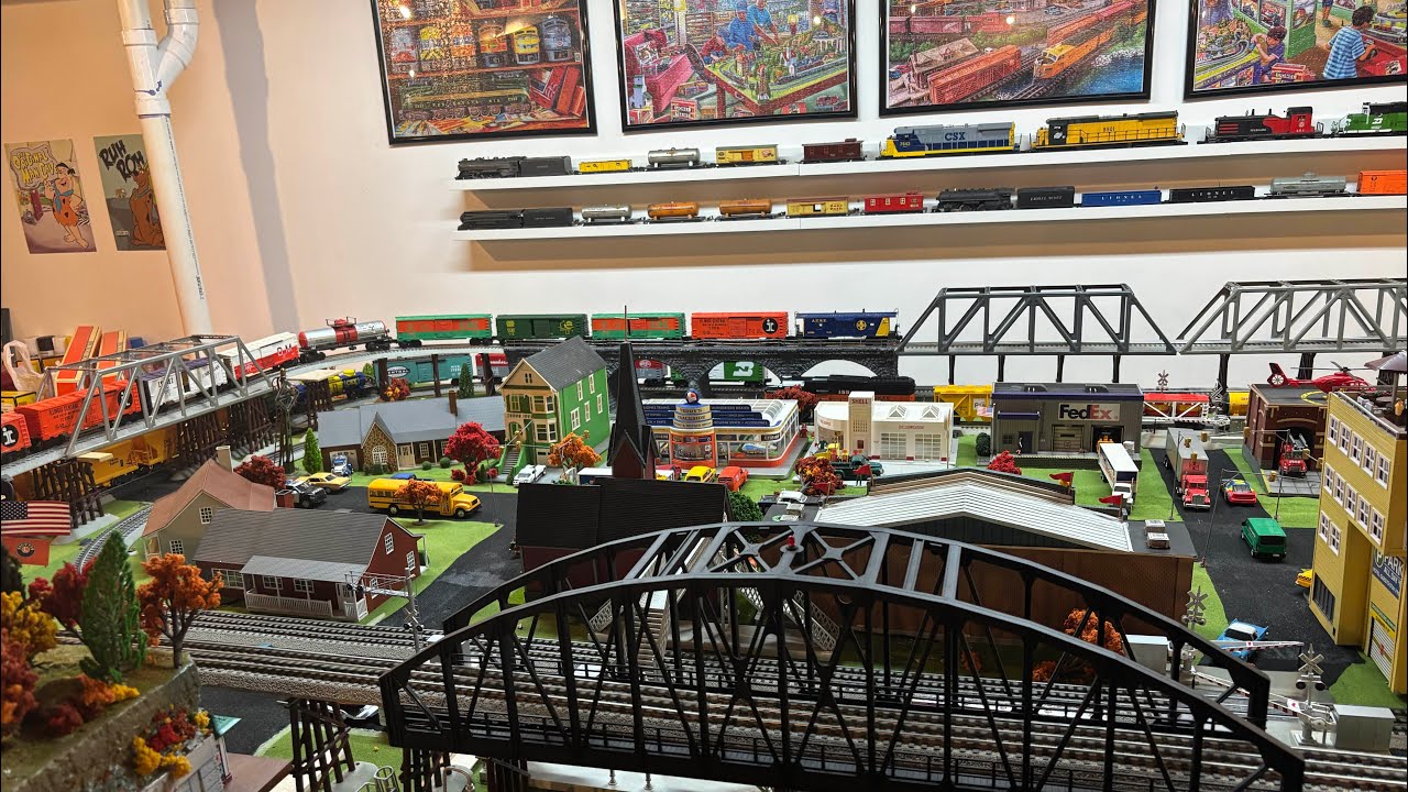 2026 O gauge Model train layout. New one coming soon! #ogaugetrains #lioneltrains #modeltrains 