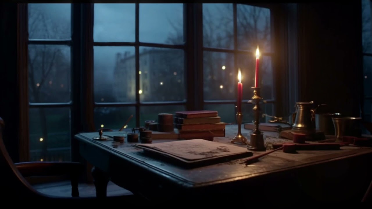 Regency Ambience ~ Writing by candle light +ASMR