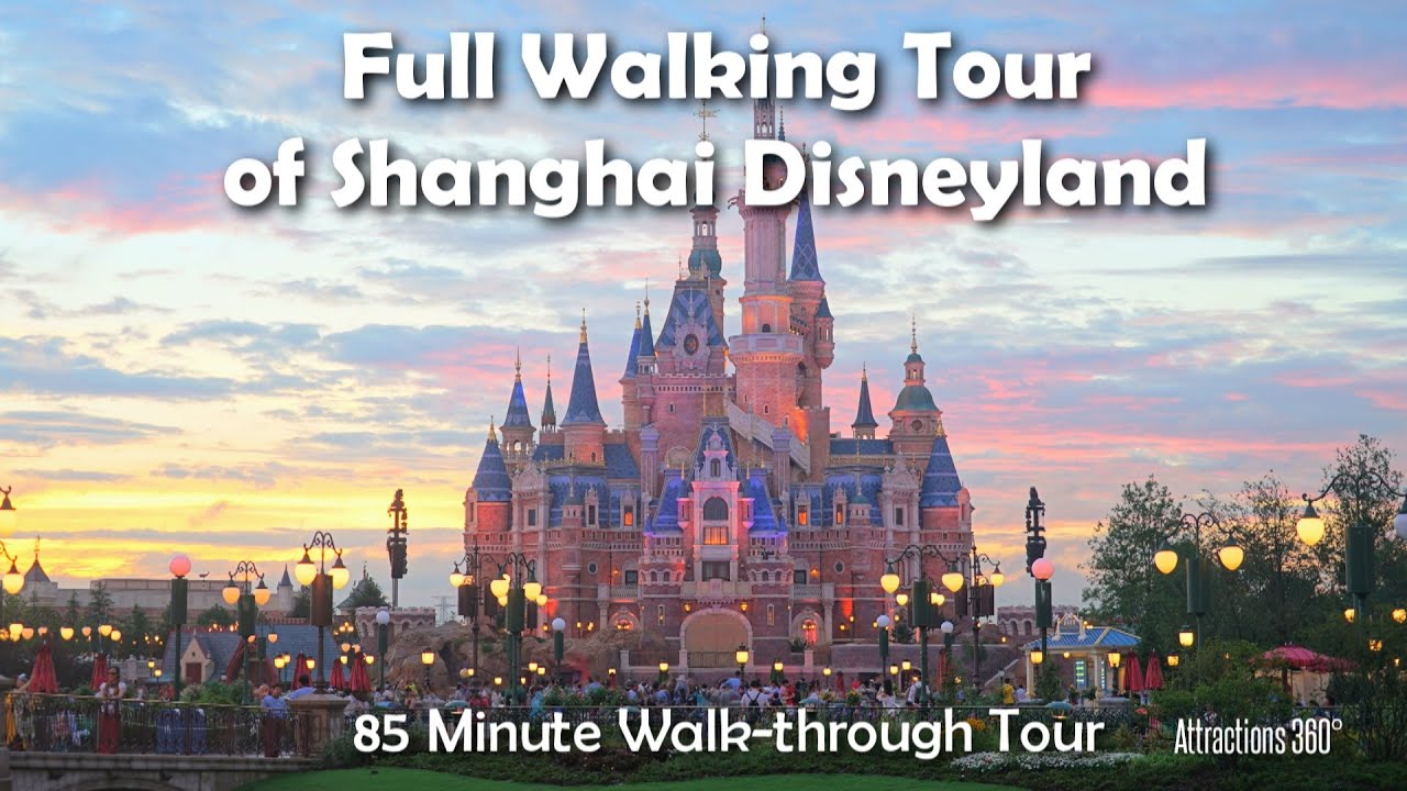 [HD] FULL Shanghai Disneyland STEADY Walking Tour of the whole Park - 85 Minute Tour