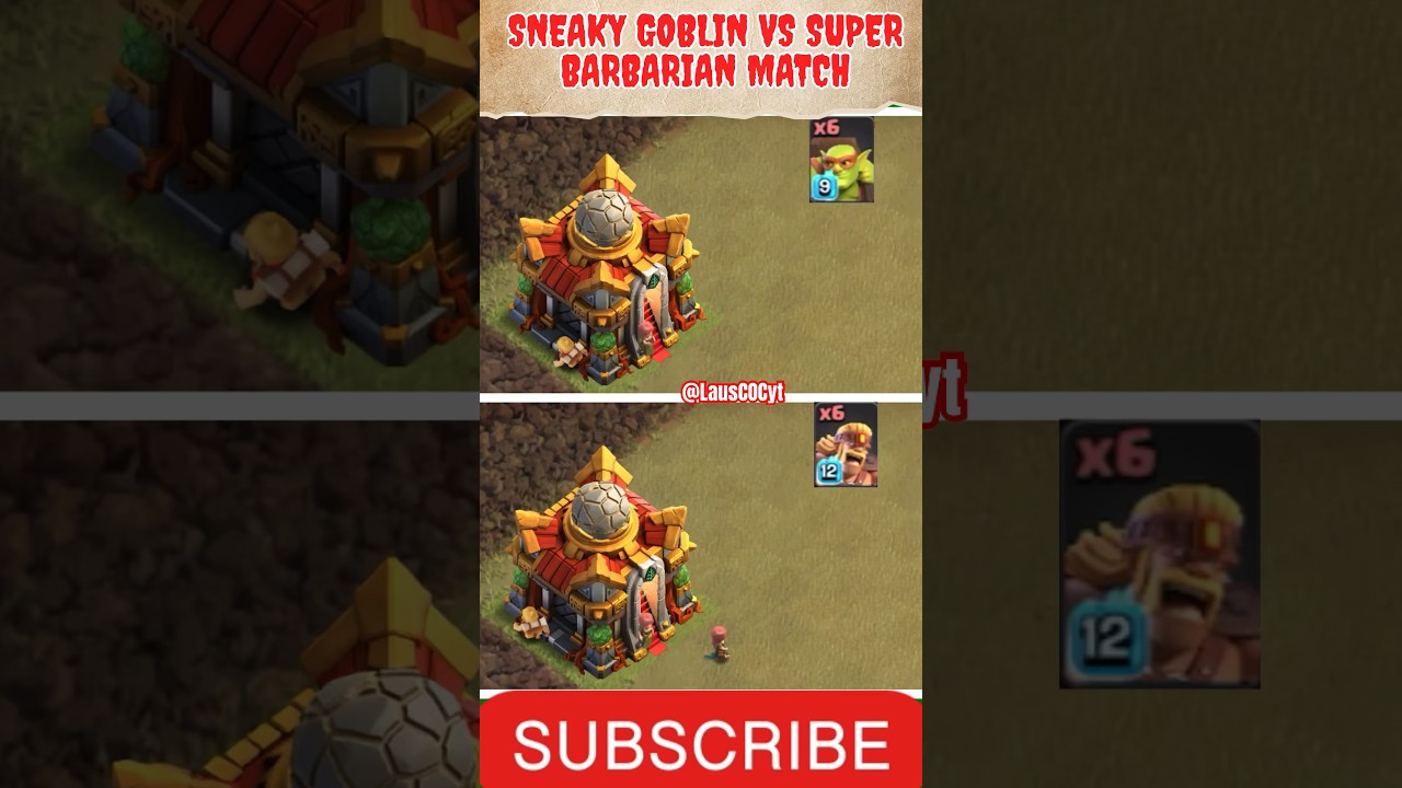 SNEAKYS vs SUPER BARBARIANS Match in Clash of Clans #coc #clashofclans #shorts