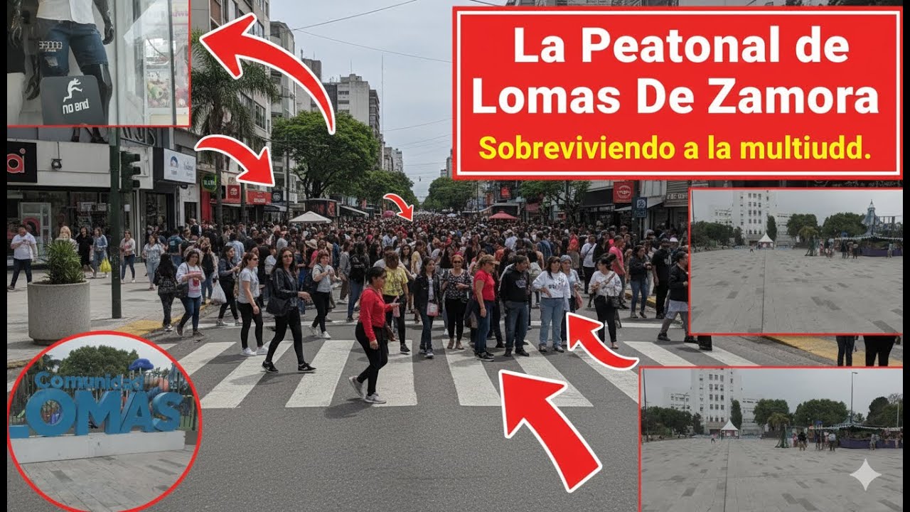 👉 Así Está Hoy el Centro de Lomas de Zamora 😱 | Peatonal Laprida