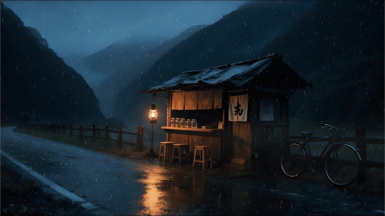 Rainy Night Lofi 🌧️ Calm Lofi Music for Sleep, Study & Relax