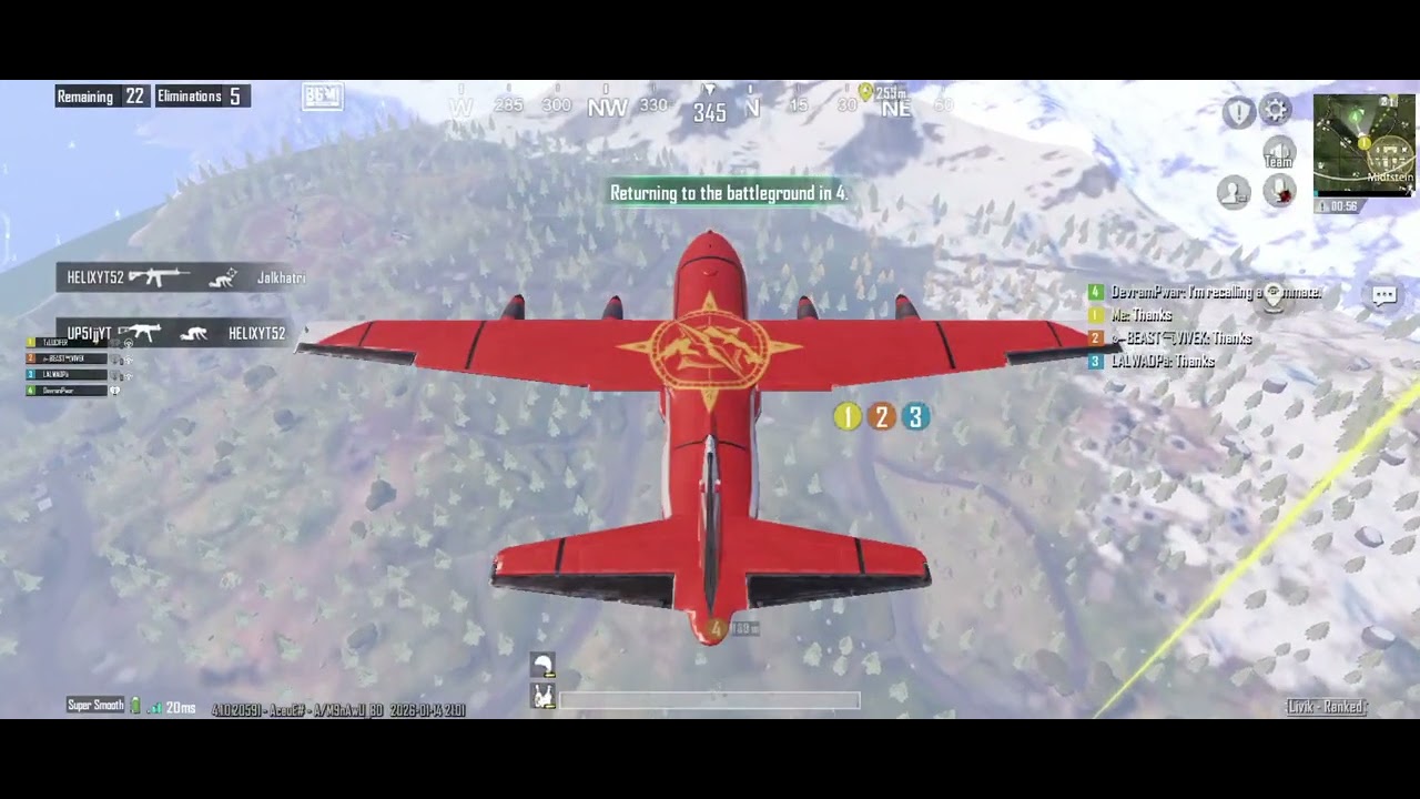 😈BGMI Livik 😈 Ace Eliminator & Chicken Dinner & 7 kill😈