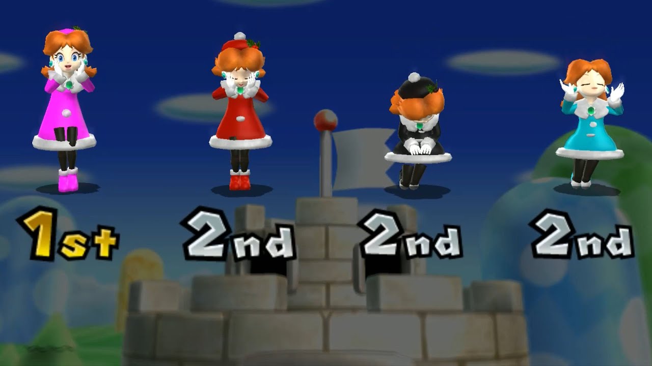 Mario Party 9 Mod - Peach Vs Daisy Vs Shy Guy Vs Kamek #Marioparty9Mod