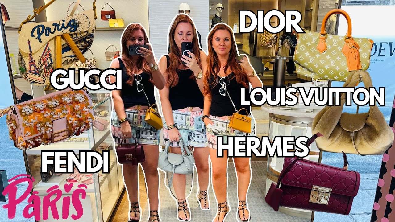 LUXURY SHOPPING VLOG PARIS! Come shopping with me in Louis Vuitton, Hermes, Fendi, Gucci & Dior.
