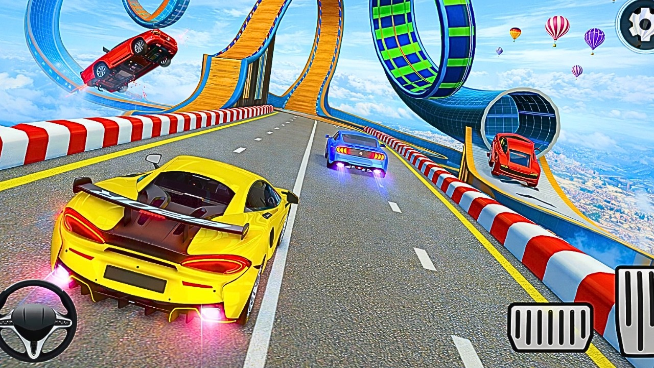 IMPOSSIBLE GT-CAR STUNT ON UNIQUE ROAD!GT CAR ACTION ON PUBLIC ROAD 🏎️🚸#Race3D #NewGame2025#carstunt