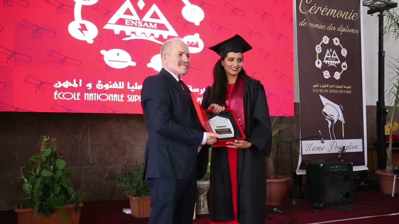 CÉRÉMONIE DE REMISE DES DIPLÔMES DE LA 21ÈME PROMOTION - PROMO 2022 - ENSAM MEKNÈS