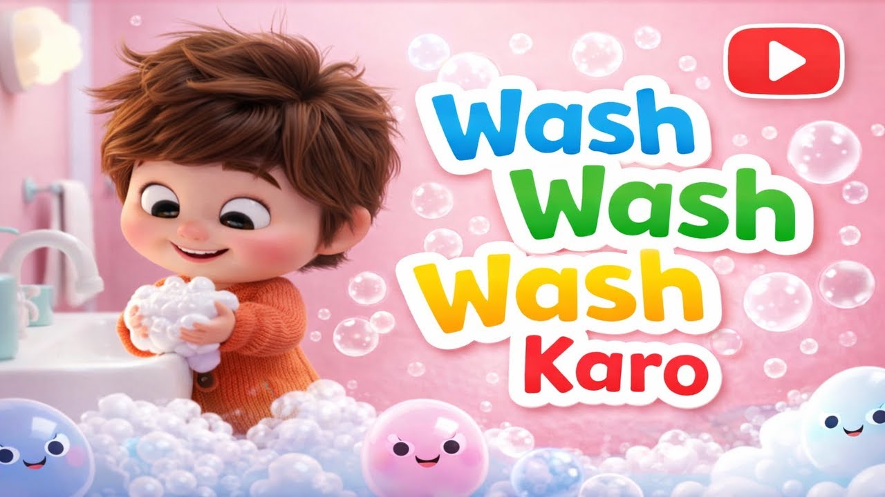 Wash Wash Wash Karo | Hand Wash Song for Kids in Hindi | Healthy Habits