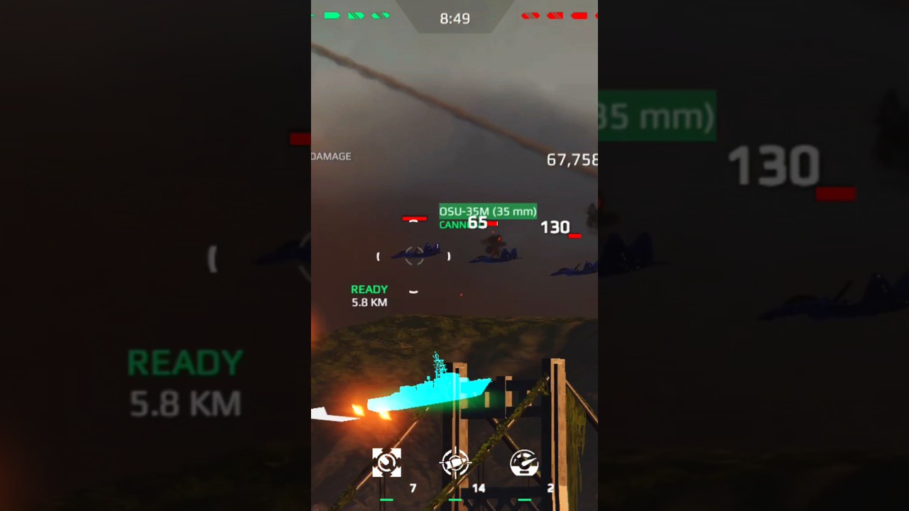 Crushing aircrafts with F125 #modernwarships #mwcreator