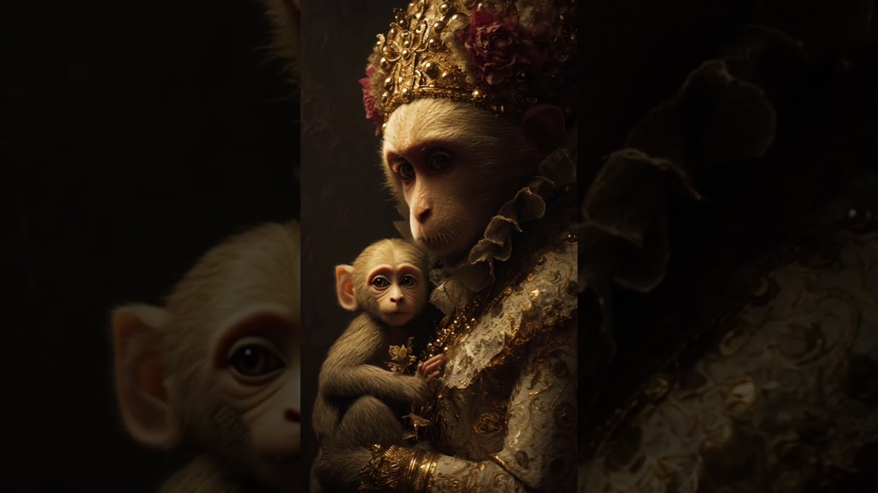 The money enter the village #monkey #village #funnyshorts