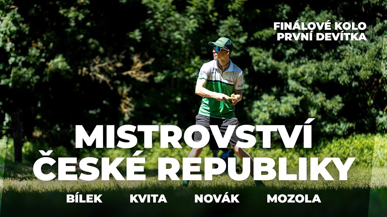 Finále MČR V DISCGOLFU 2025 | první devítka | Bílek, Kvita, Novák, Mozola