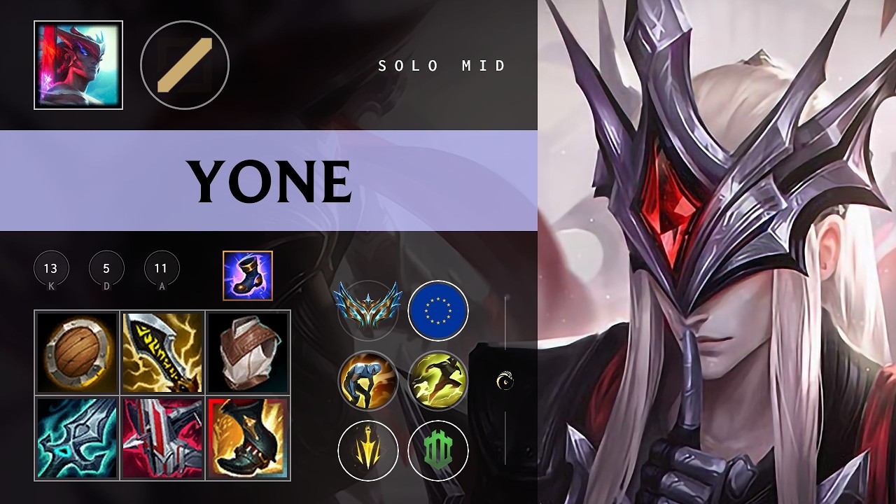 Yone Mid vs Zed - EUW Challenger Patch 26.08