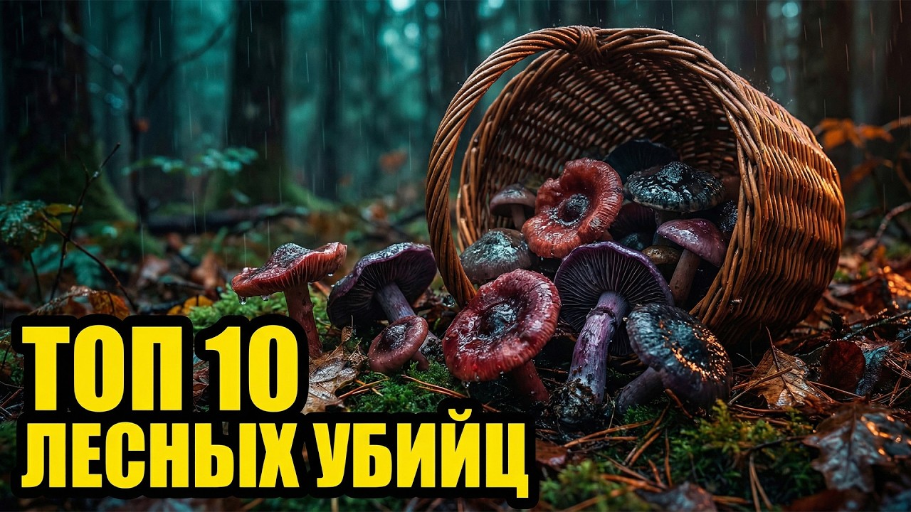 10 ГРИБОВ, которые УБИВАЮТ мгновенно!