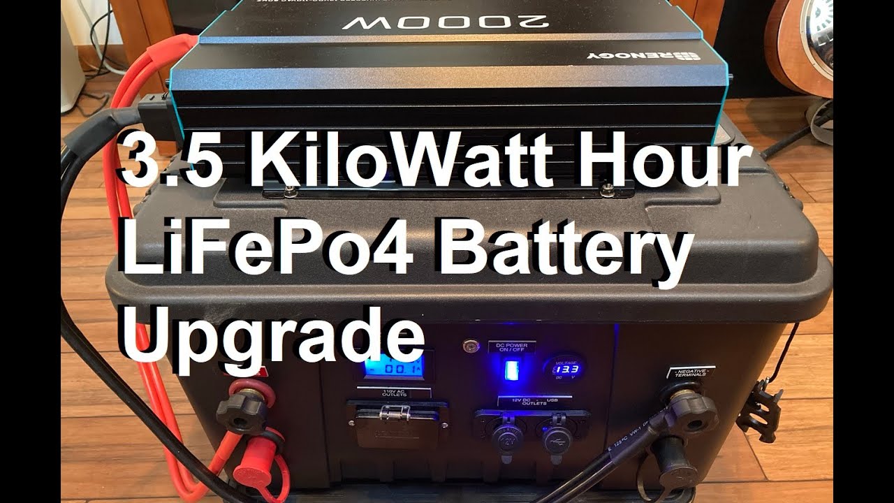V2 P1 3.5 Kilowatt Hour LiFePo4 DIY Portable Solar Power Generator - Schematic, Guide Sheet Provided