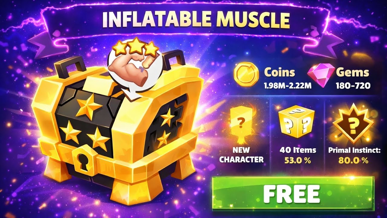 FREE Inflatable Muscle From Crates in Zooba!!😱