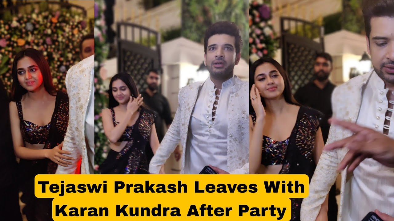When Tejaswi Prakash Leaves With Karan Kundra After Full Night Party At Ekta Kapoor Diwali Party