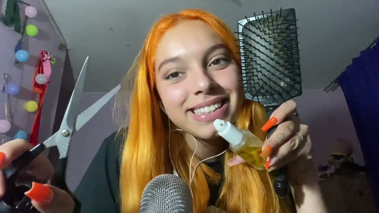 ASMR PELUQUERA FAST AND AGGRESSIVE MÁS ME CEPILLO EL PELO| SOFIWI