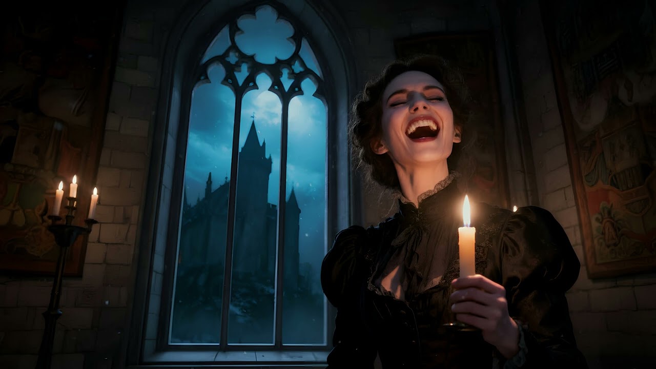Evil laugh sound effects woman