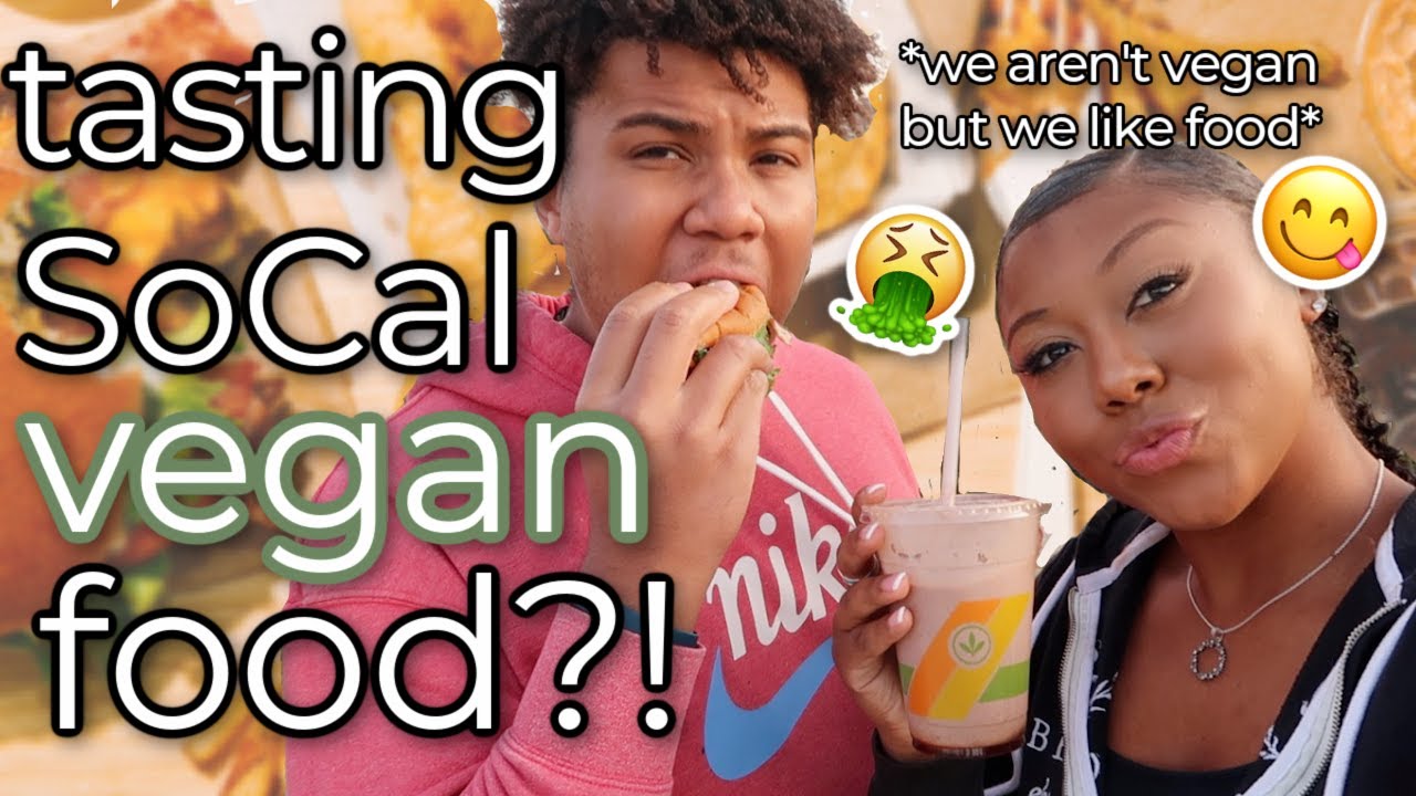 TRYING VEGAN FAST FOOD !! plantpower long beach CA