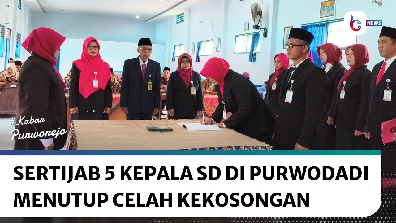 Menutup Celah Kekosongan, Sertijab 5 Kepala SD di Purwodadi Dilaksanakan