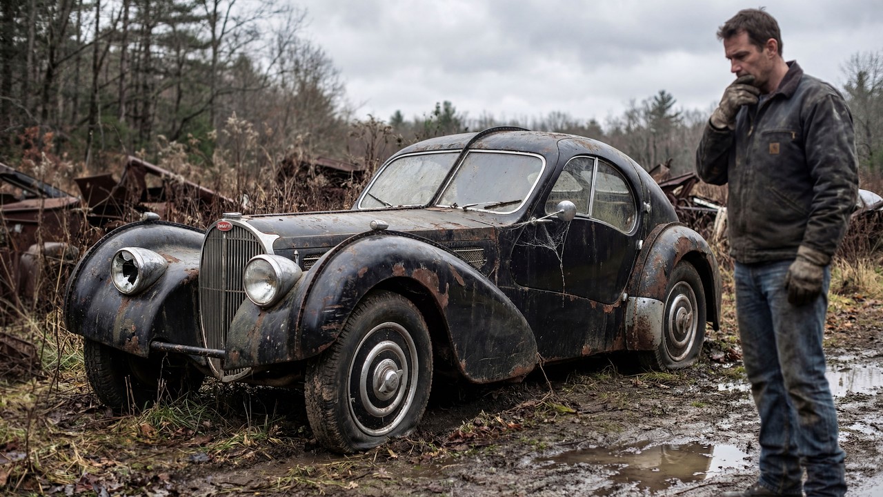Full Rebuild of 1936 Bugatti Type 57SC Atlantic from Abandoned to Looking New | ASMR Car Restoration