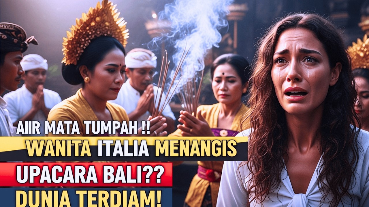 AIR MATA WANITA ITALIA TUMPAH SAAT MENONTON UPACARA BUDAYA DI BALI