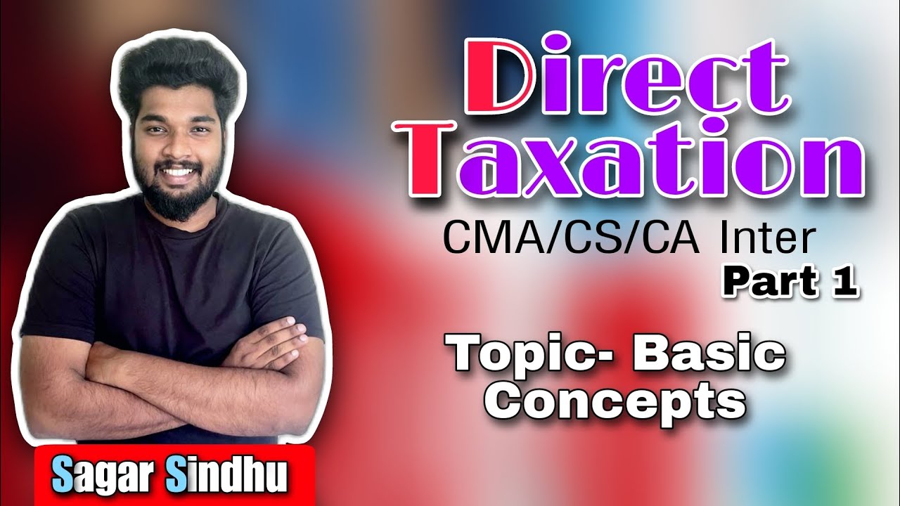 Direct Taxation Part 1 || CMA/CS/CA Inter || Syllabus 2016 & 2022 || in Malayalam || Sagar Sindhu