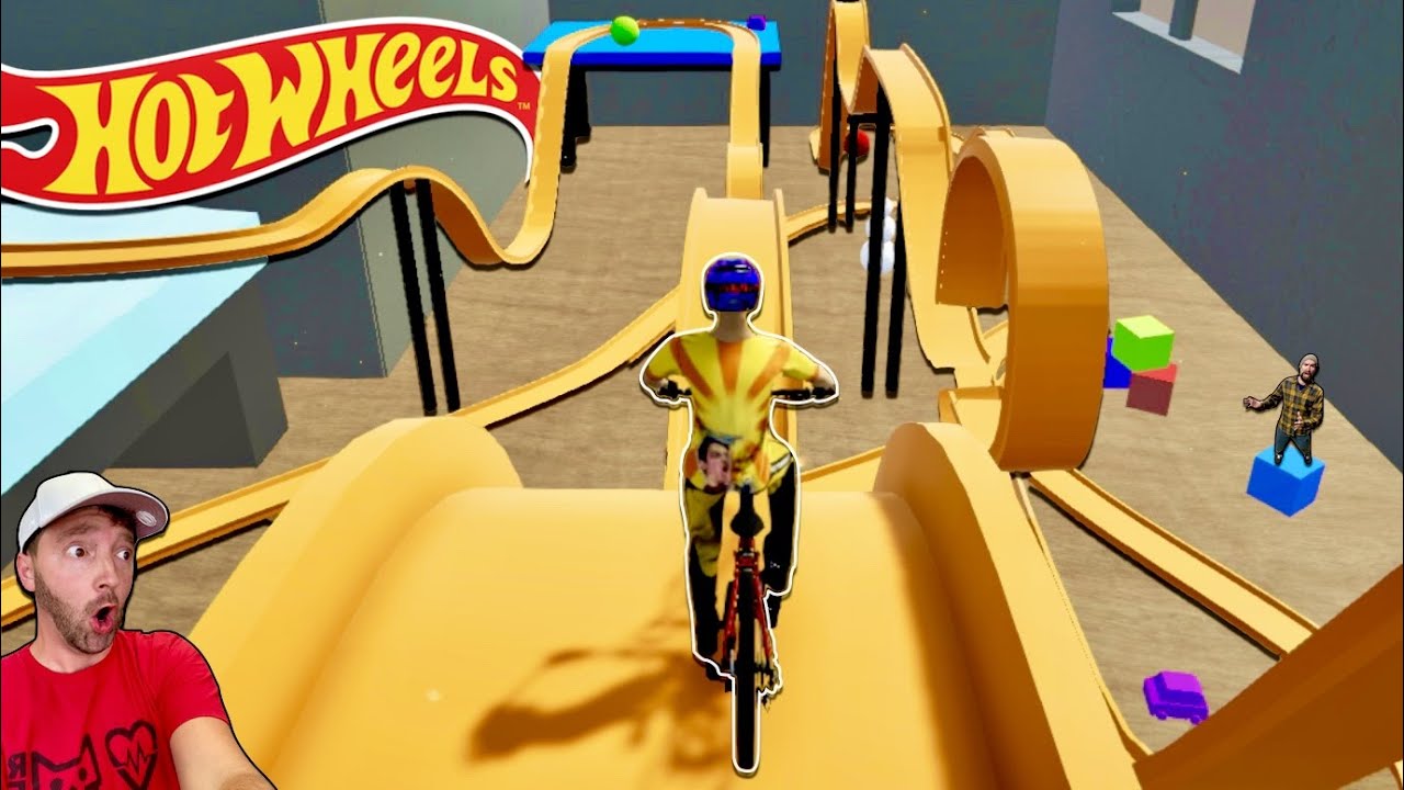 I BIKED A HOT WHEEL TRACK! / Descenders