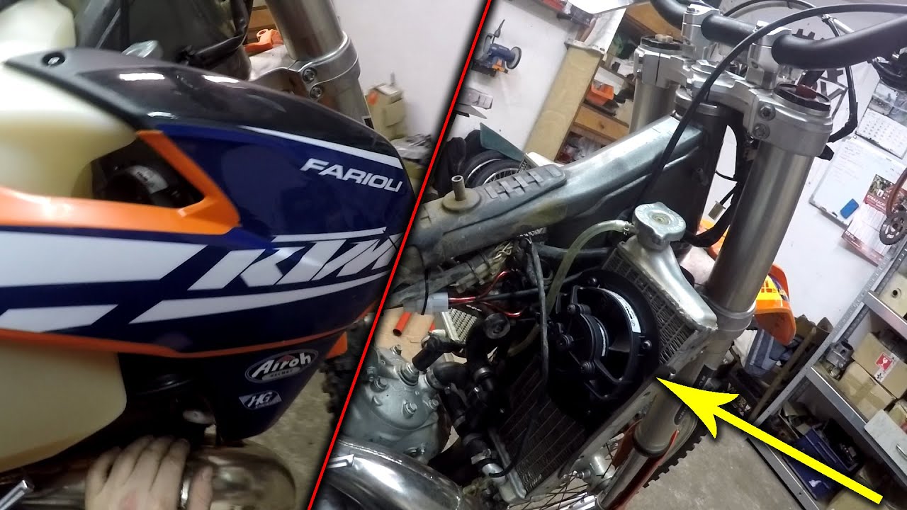 Montaż wentylatora chłodnicy KTM EXC 200 (250,300 Husqvarna)