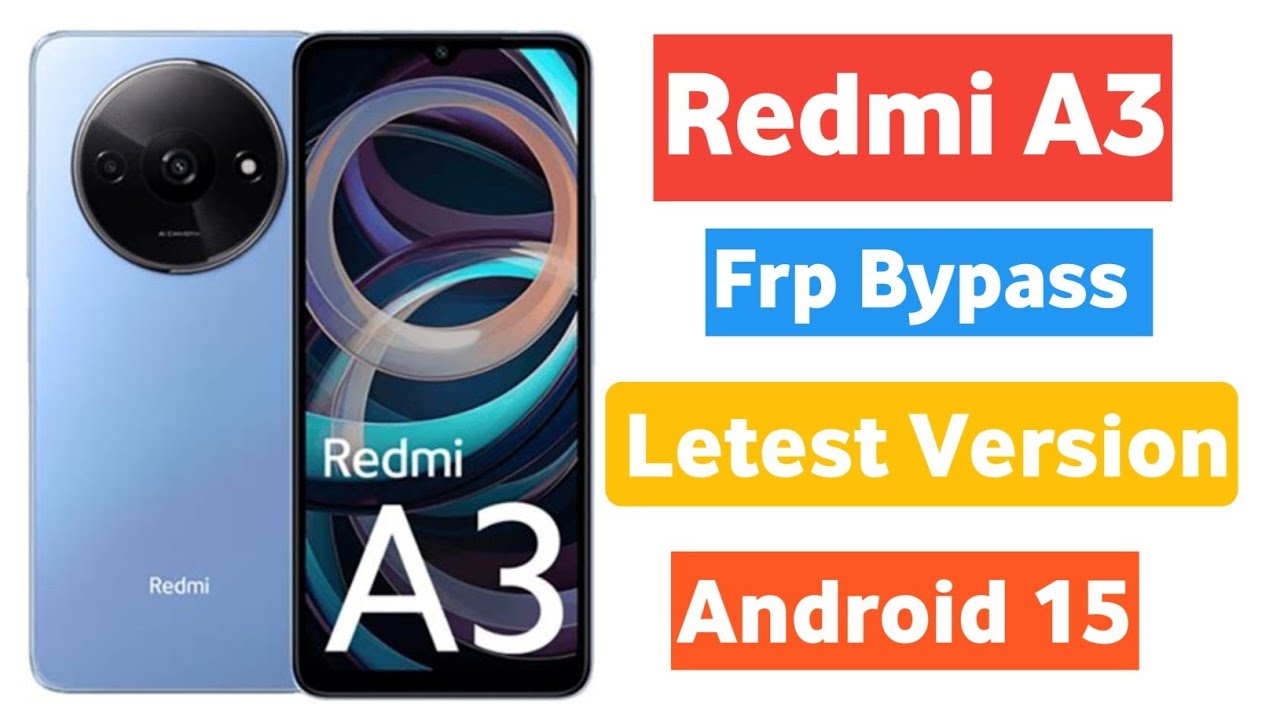 Redmi a3/a3x frp baypass 