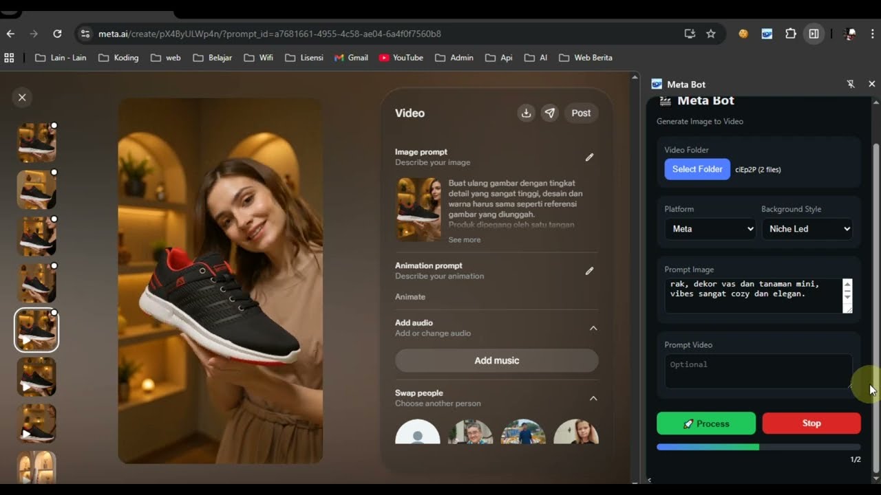 Ubah Foto Menjadi Video Promosi dengan Generated Meta AI otomatis