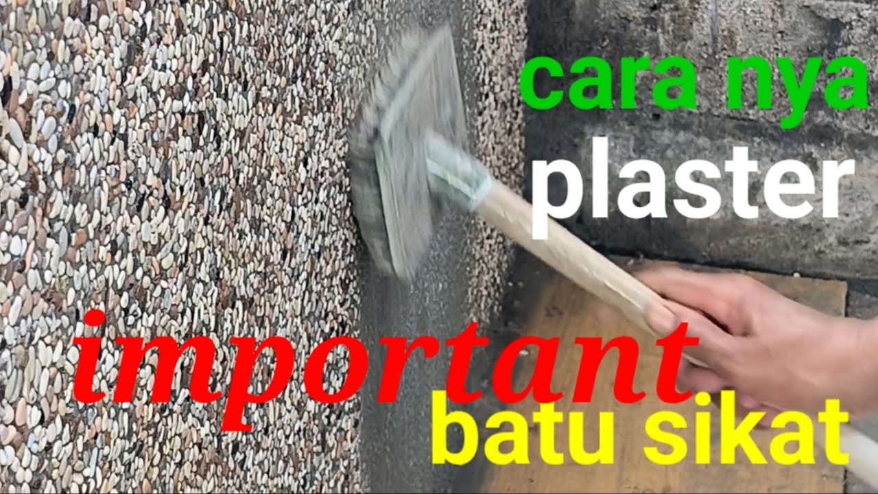(tutorial) cara nya plaster batu sikat yang paling mudah.. .the easiest comb stone plaster tutorial.