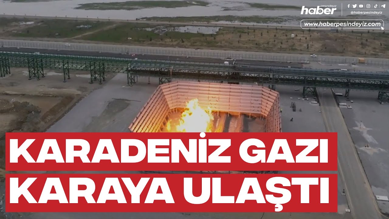 Filyos Doğalgaz İşleme Tesisi'nde bulunan yakma ünitesinde test işlemleri başladı