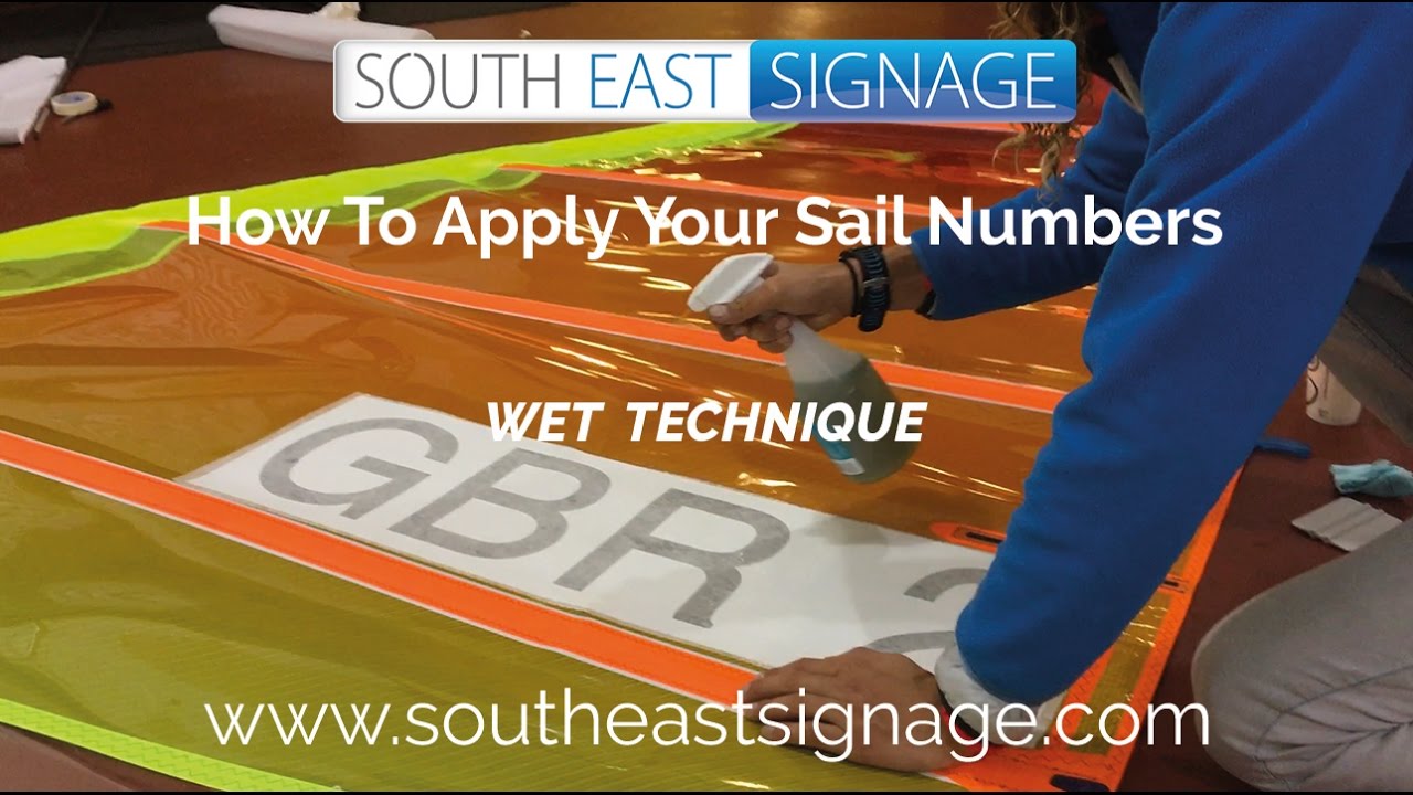 How to apply your windsurfing sail sticker with the wet technique