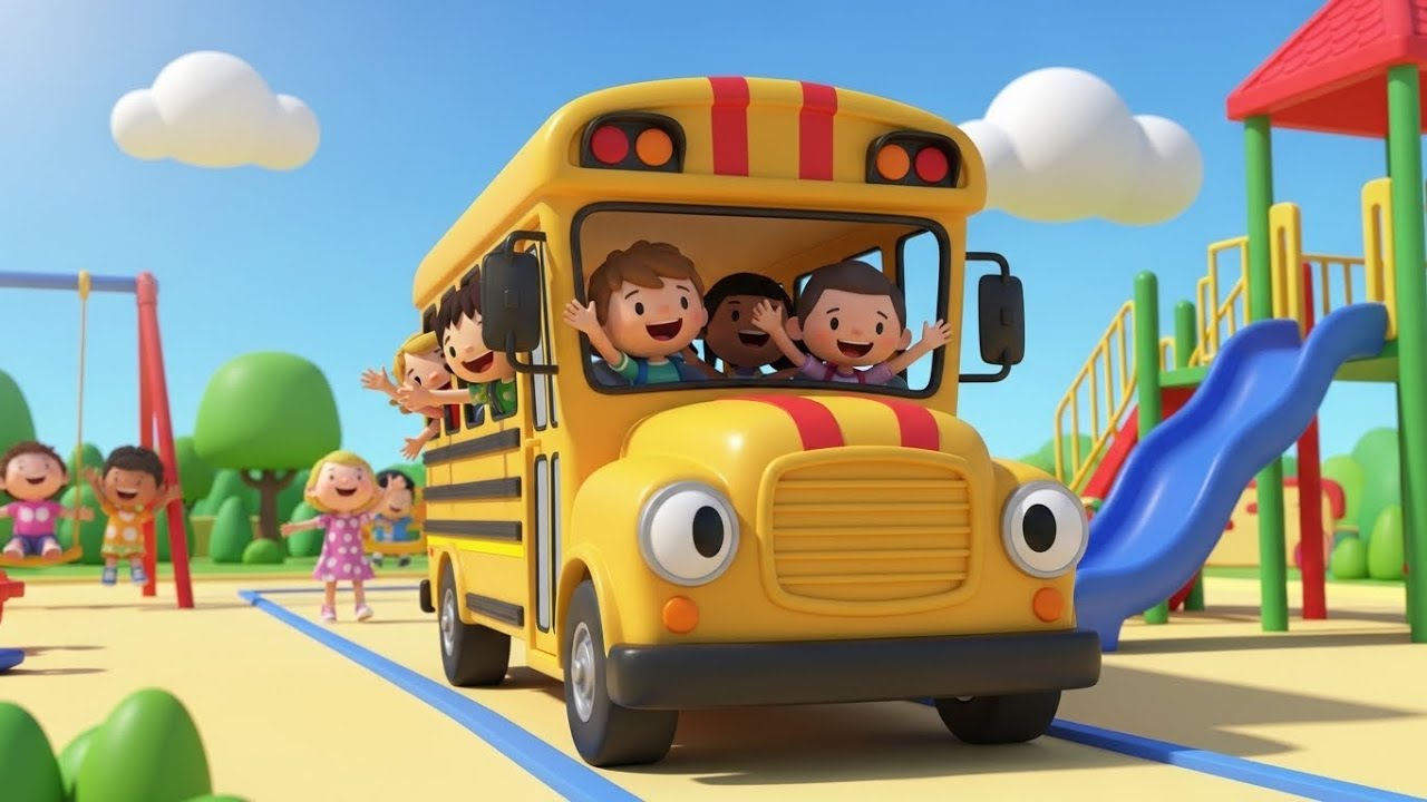 The Wheels on the Bus 🚍🎶 | Classic Kids Nursery Rhyme | Sing Along Fun
