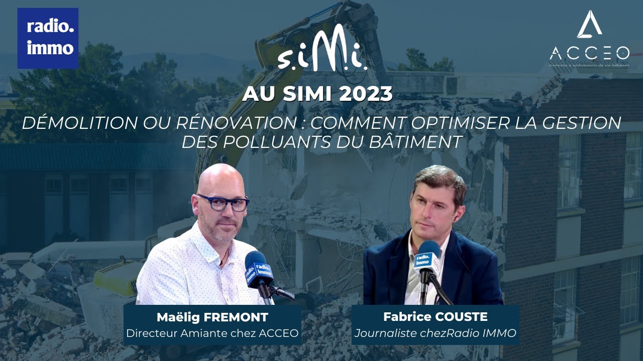 Gestion de l'amiante et du plomb lors de travaux de rénovation et de démolition