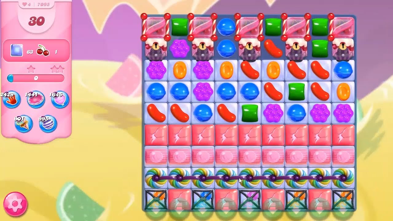 Candy Crush Saga LEVEL 7095 NO BOOSTERS