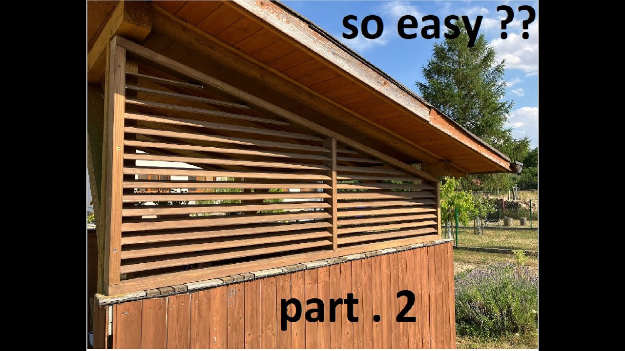 How to make outdoor wooden blinds PART 2 // DIY wood project // venkovní dřevěné žaluzie část 2.
