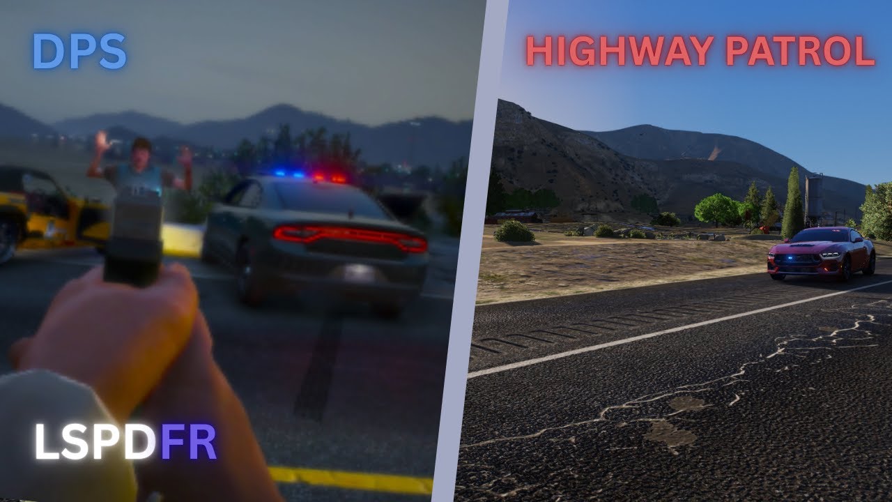 DPS Highway Patrol Mustang Clocking Speeders with LIDAR