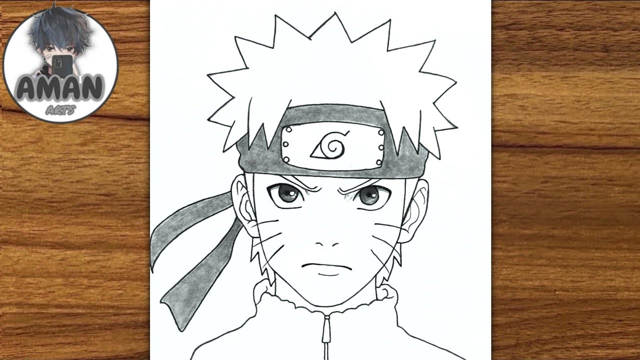 How to Draw Naruto Uzumaki step by step || Naruto Drawing for beginners || Easy Anime Drawing
