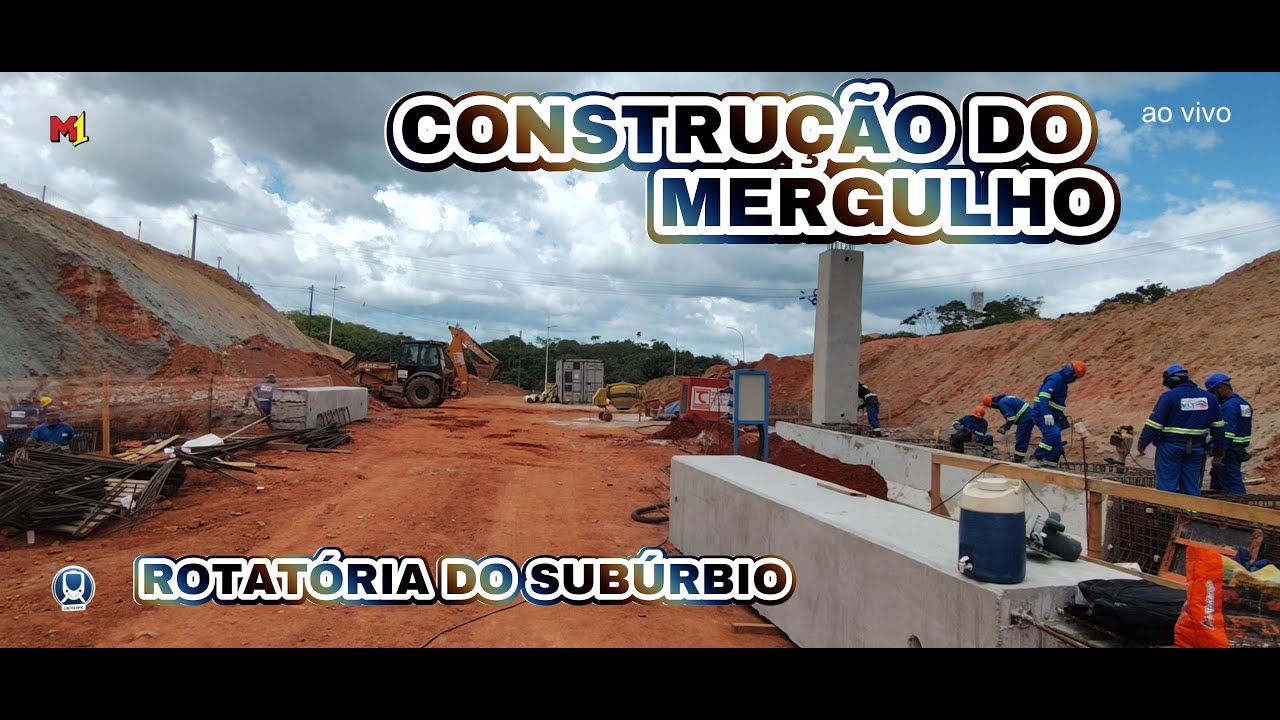FUI CONFERIR A CONSTRUÇÃO DO MERGULHO NA ROTATÓRIA DO TRECHO 2, veja