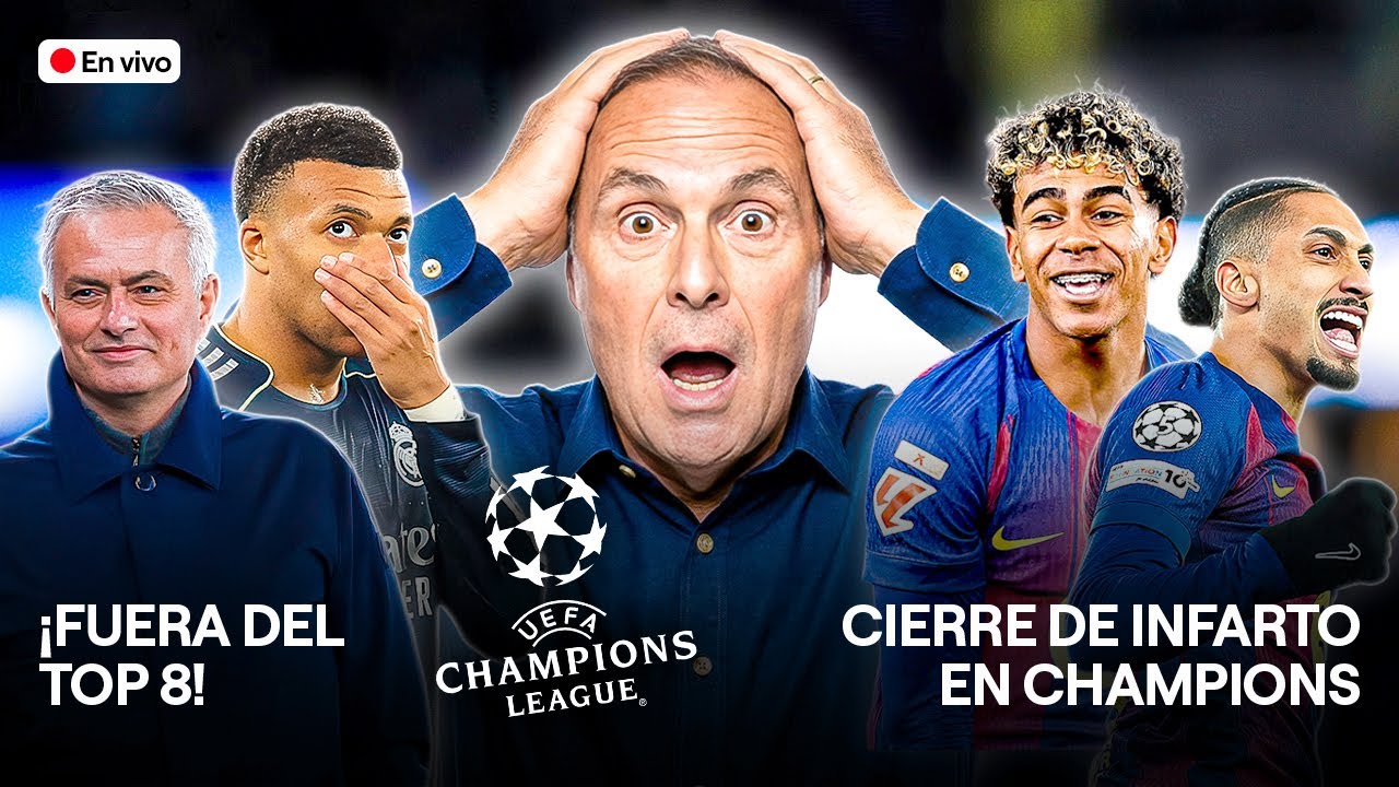 ¡REAL MADRID FUERA DEL TOP 8 Y BARCELONA GOLEA! Jornada final de INFARTO en la CHAMPIONS LEAGUUE