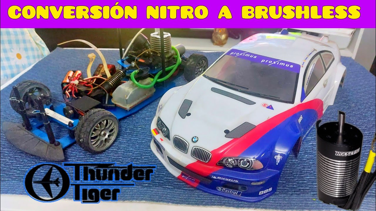 THUNDER TIGER NITRO🔥 LO COMBIERTO EN ELÉCTRICO BRUSHLESS💨💨#radiocontrol