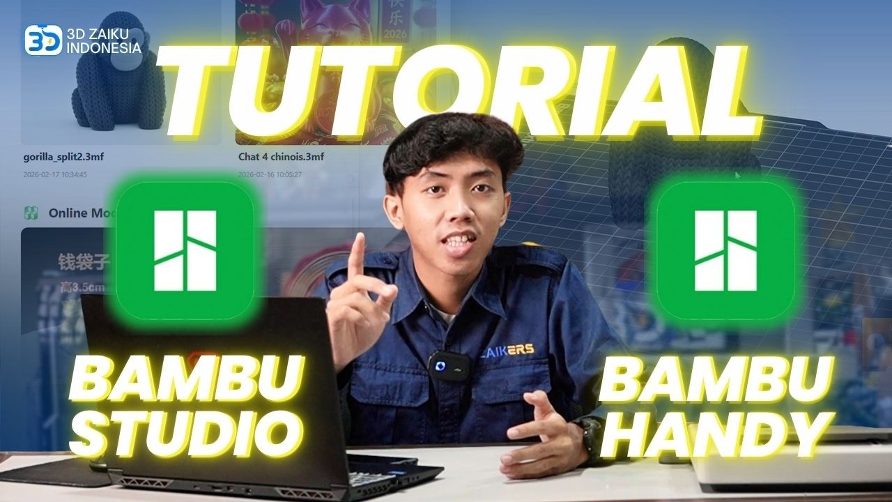 DIJAMIN PEMULA LANGSUNG BISA‼️TUTORIAL LENGKAP PENGGUNAAN BAMBU STUDIO DAN BAMBU HANDY