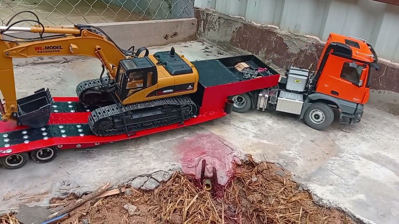 Transferência de máquina com caminhão K5801 4x4 