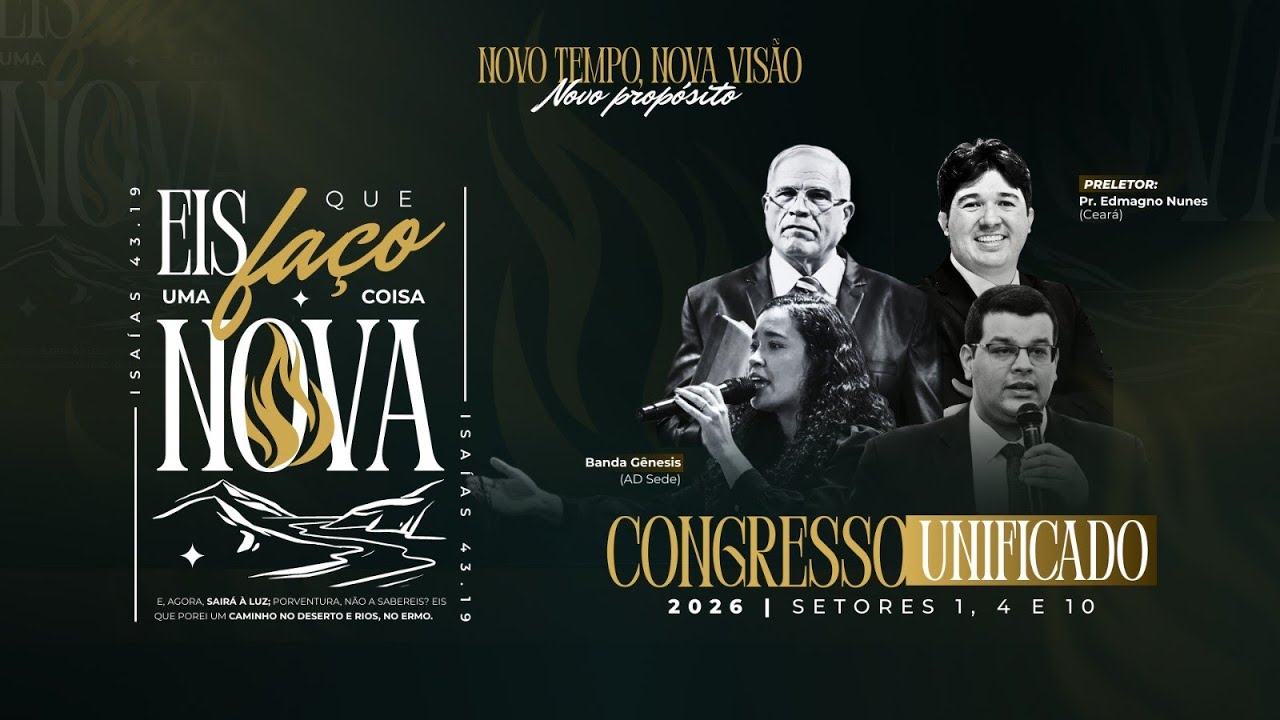 5° DIA | CONGRESSO UNIFICADO | PRELETOR PR. EDMAGNO NUNES AD CEARÁ | 18/02/2026