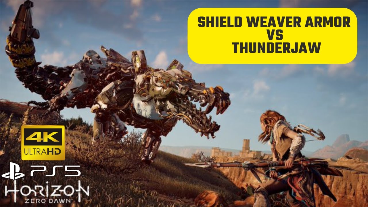 Testing Shield Weaver Armor vs Corrupted Thunderjaw (ULTRAHARD) - Horizon Zero Dawn GAMEPLAY